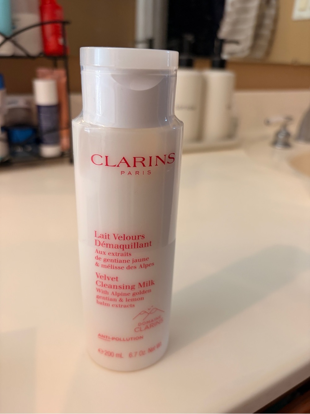 BNIB Clarins Extra-Firming Jour Cream & Velvet Cleansing Milk full sized Bundle - Picture 3 of 7